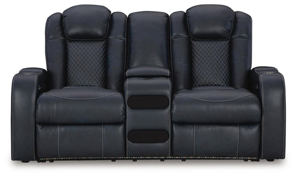 Fyne-Dyme Power Reclining Loveseat with Console
