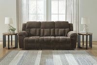 Bramwell Reclining Sofa in Chocolate