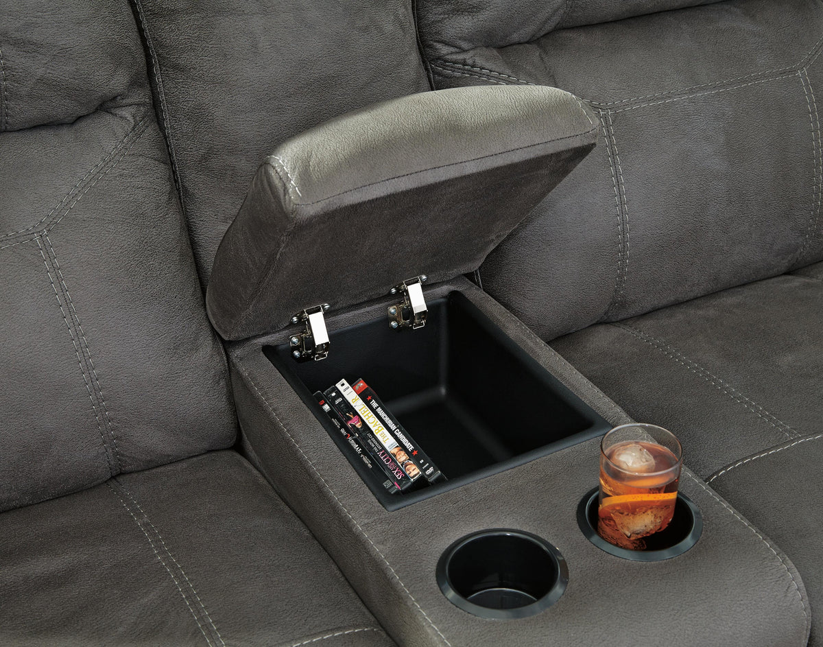 Vex Reclining Loveseat with Console