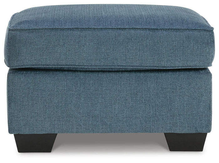 Corvin Ottoman in Blue