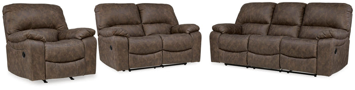 Whitfield Bay Reclining Sofa with Loveseat and Recliner
