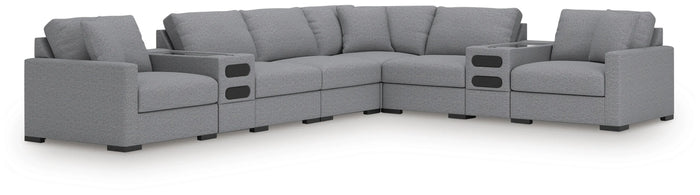 Tallow 10-Piece Sectional with Audio Console