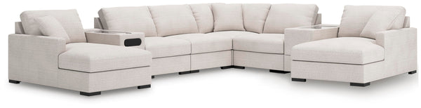 Omaha by Ashley 8-Piece Double Chaise Sectional with Audio and Storage Consoles