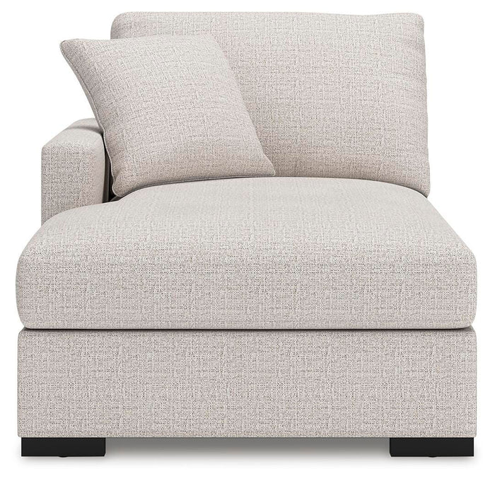 Tallow 8-Piece Sectional with Chaise and Storage Consoles in Stone II