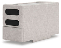 Tallow 4-Piece Sectional with Audio Console in Stone