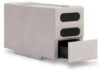Tallow 5-Piece Sectional with Audio Consoles in Stone