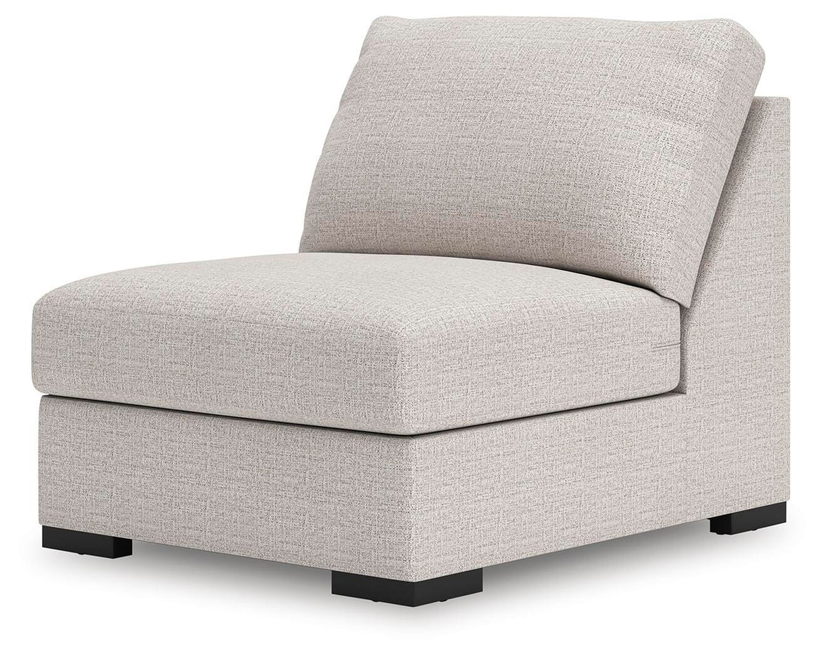 Tallow 6-Piece Sectional with Storage Console in Stone
