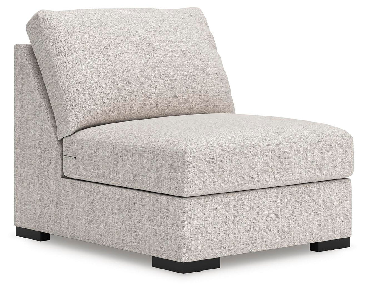 Tallow 6-Piece Sectional with Storage Console in Stone