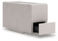 Tallow 4-Piece Sectional with Storage Console in Stone