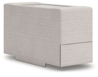 Tallow 4-Piece Sectional with Storage Console in Stone