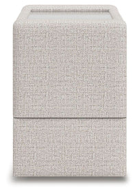 Tallow 4-Piece Sectional with Storage Console in Stone