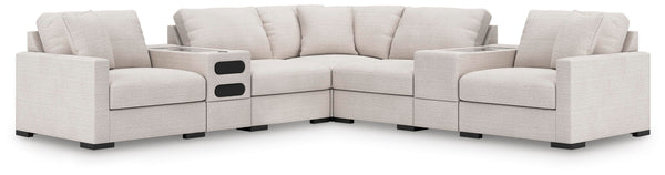 Omaha by Ashley 7-Piece Sectional with Audio and Storage Consoles