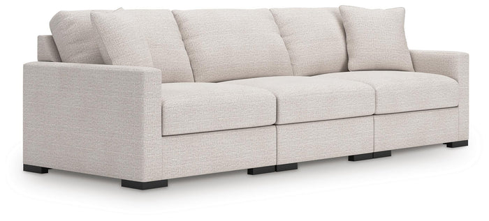 Tallow 3-Piece Sectional Sofa in Stone