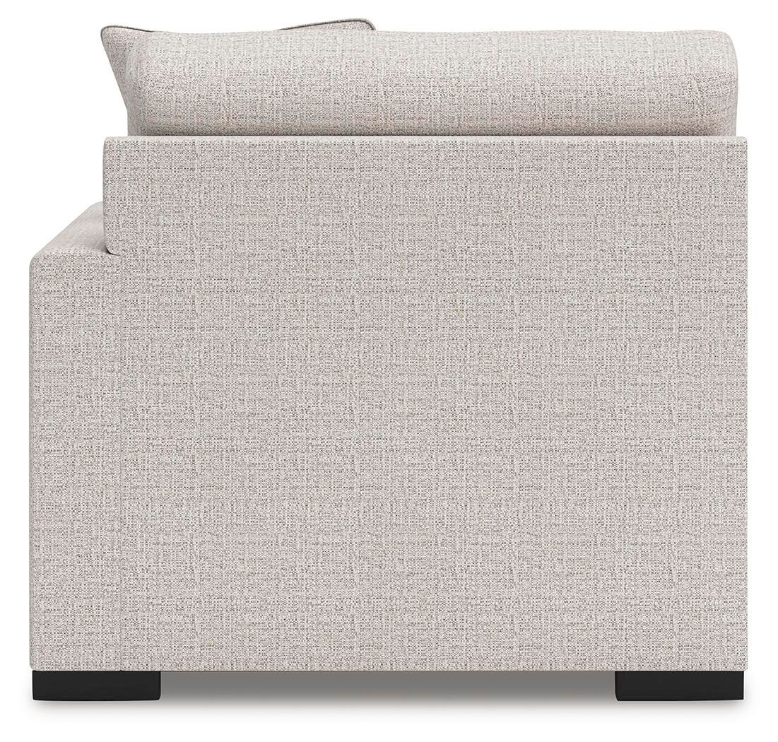 Tallow 6-Piece Sectional with Storage Console in Stone