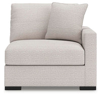 Tallow 6-Piece Sectional with Storage Console in Stone