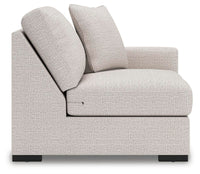 Tallow 6-Piece Sectional with Storage Console in Stone