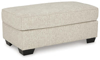 Josie Ottoman in Quartz