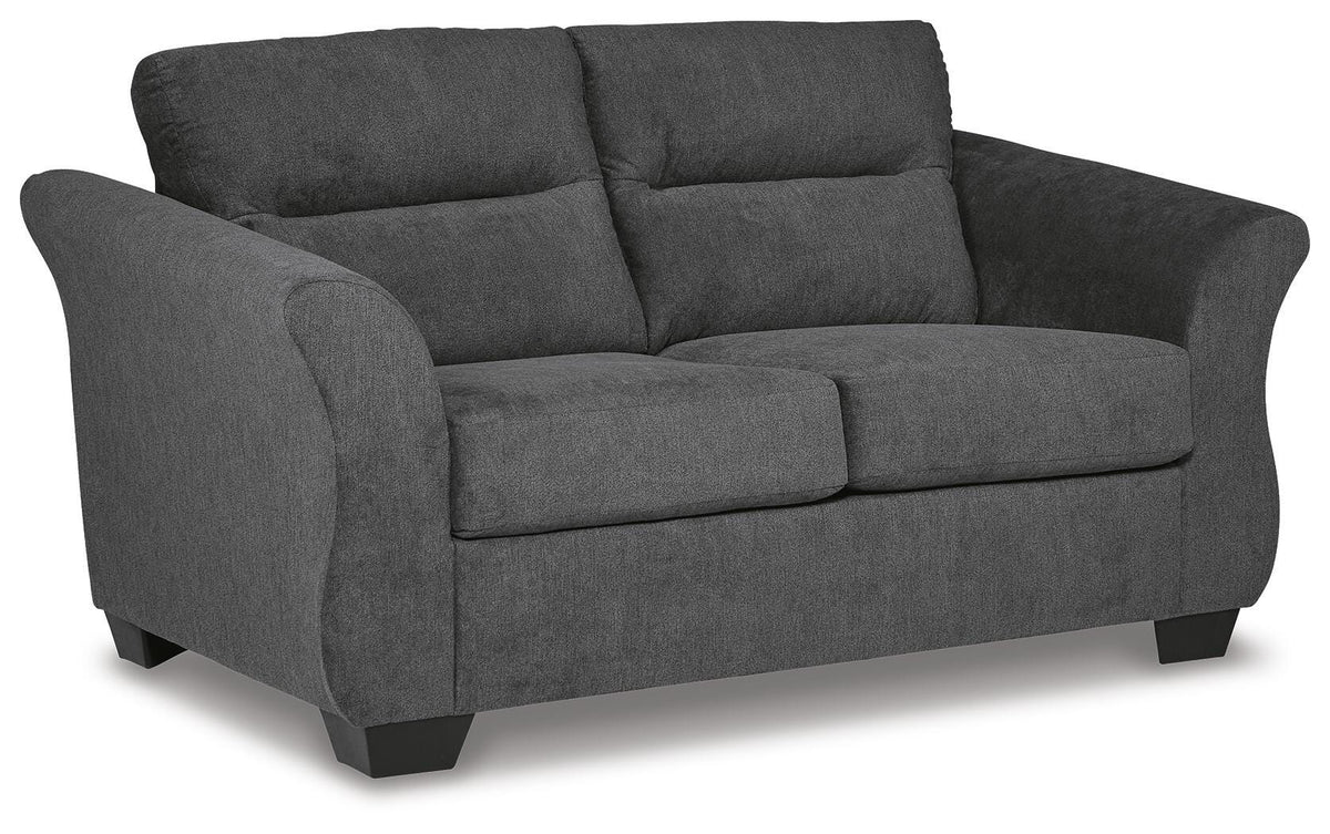 Kadric Loveseat in Gunmetal
