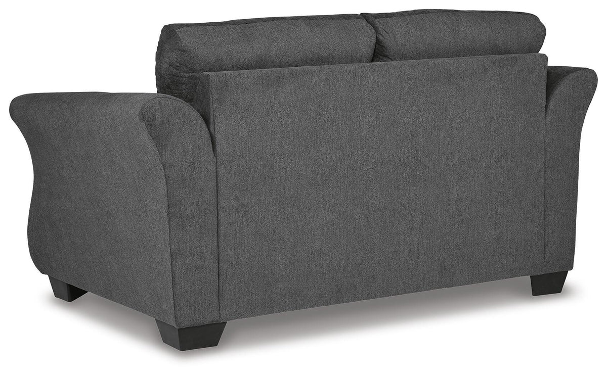 Kadric Loveseat in Gunmetal
