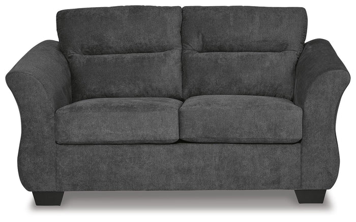 Kadric Loveseat in Gunmetal