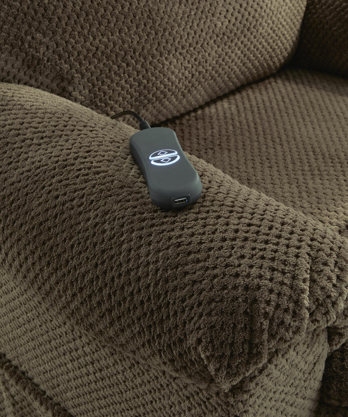 Alderfield Power Lift Recliner in Chocolate