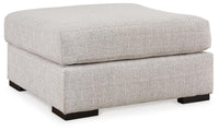 Jervis Oversized Accent Ottoman in Stone