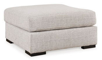 Jervis Oversized Accent Ottoman in Stone
