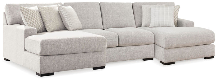 Jervis 3-Piece Sectional with Chaise in Stone