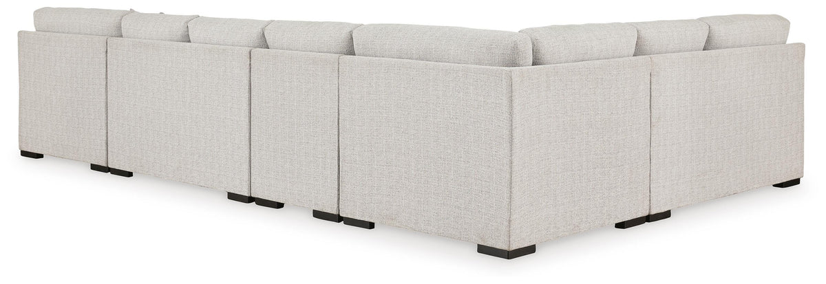 Jervis 5-Piece Sectional with Chaise in Stone II