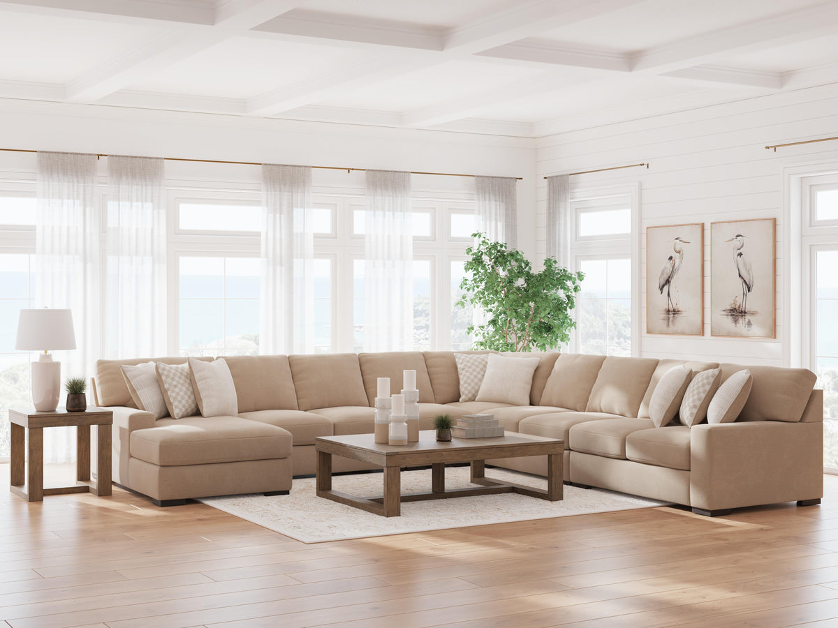 Jervis 5-Piece Sectional with Chaise in Dune II