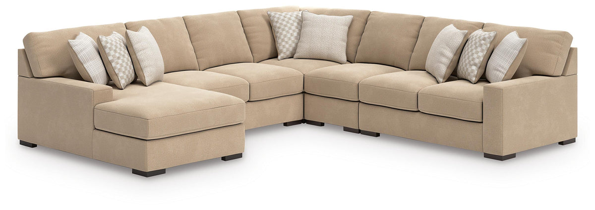 Jervis 5-Piece Sectional with Chaise in Dune II
