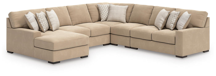 Jervis 5-Piece Sectional with Chaise in Dune II