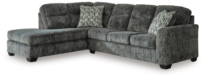 Torin 2-Piece Sectional with Chaise in Gunmetal II