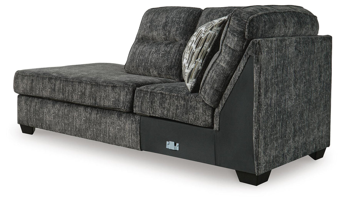 Torin 2-Piece Sectional and Ottoman in Gunmetal