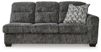 Torin 2-Piece Sectional and Ottoman in Gunmetal
