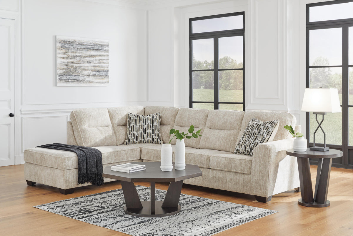 Torin 2-Piece Sectional with Chaise in Parchment II