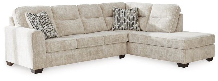 Torin 2-Piece Sectional with Chaise in Parchment