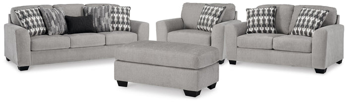 Georgie Sofa with Loveseat and Oversized Chair and Ottoman