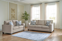 Nambucca Sofa and Loveseat in Parchment