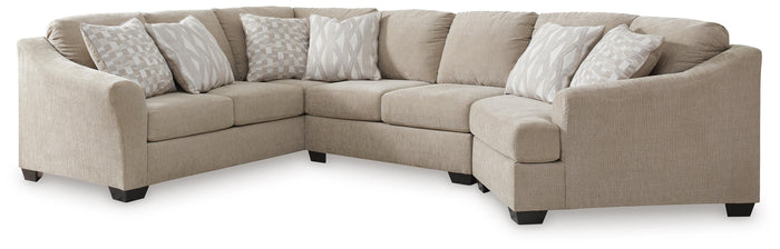 Georgia 3-Piece Sectional with Cuddler II