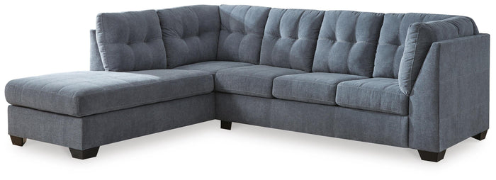 Quinn 2-Piece Sectional with Chaise in Denim II
