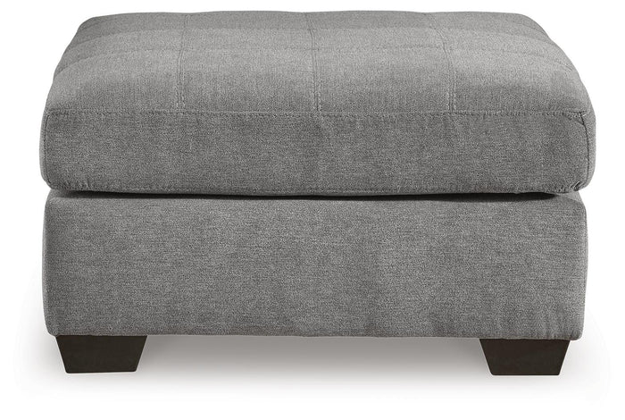 Quinn Oversized Accent Ottoman in Gray