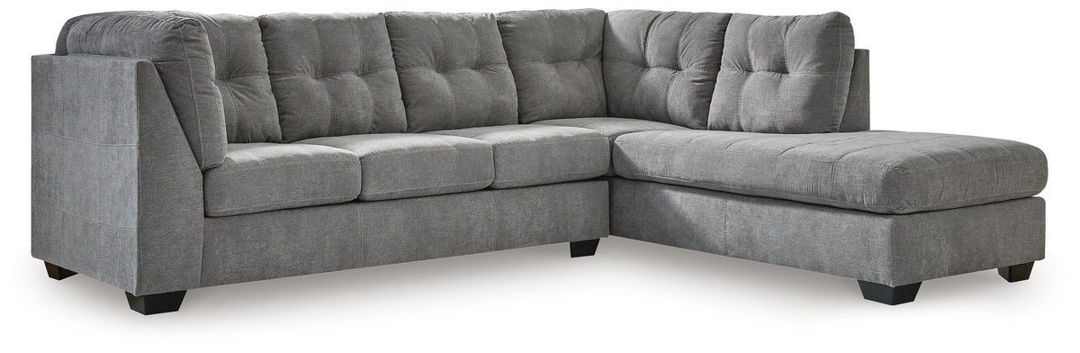 Quinn 2-Piece Sectional with Chaise in Gray II