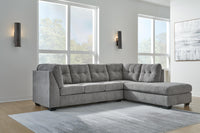 Quinn 2-Piece Sectional with Chaise in Gray II