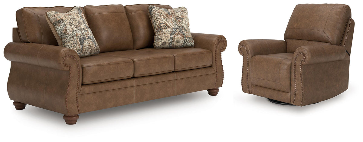 Thornbury Bay Sofa and Recliner in Earth
