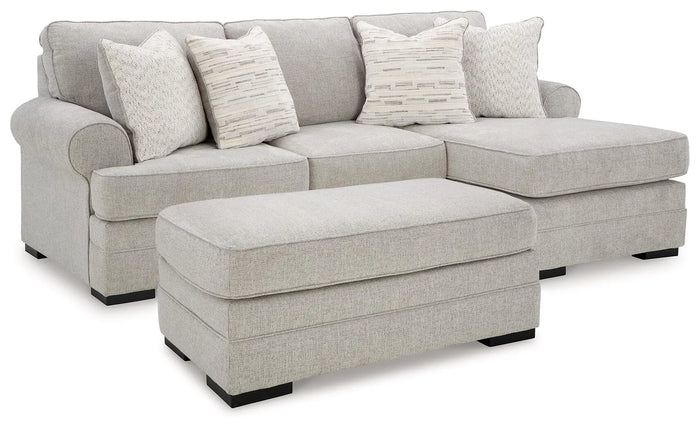 Verge Sofa Chaise and Ottoman