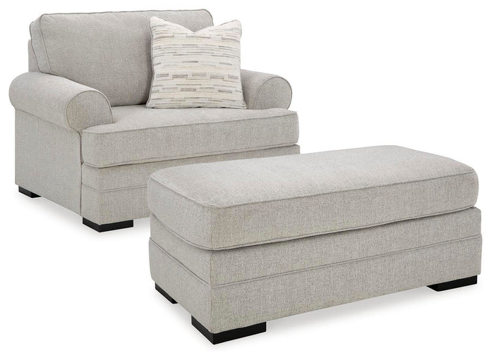 Verge Oversized Chair and Ottoman