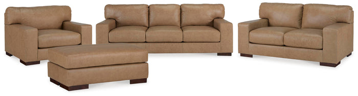 Ashworth Sofa with Loveseat and Oversized Chair and Ottoman