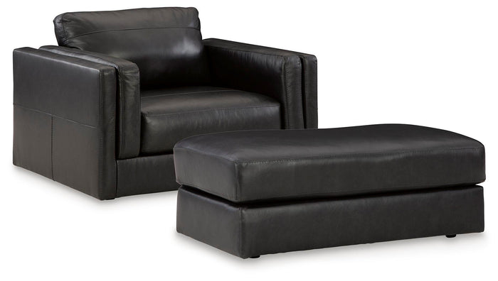 Voss Oversized Chair and Ottoman
