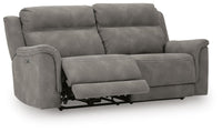 Arlen Power Reclining Sofa in Slate